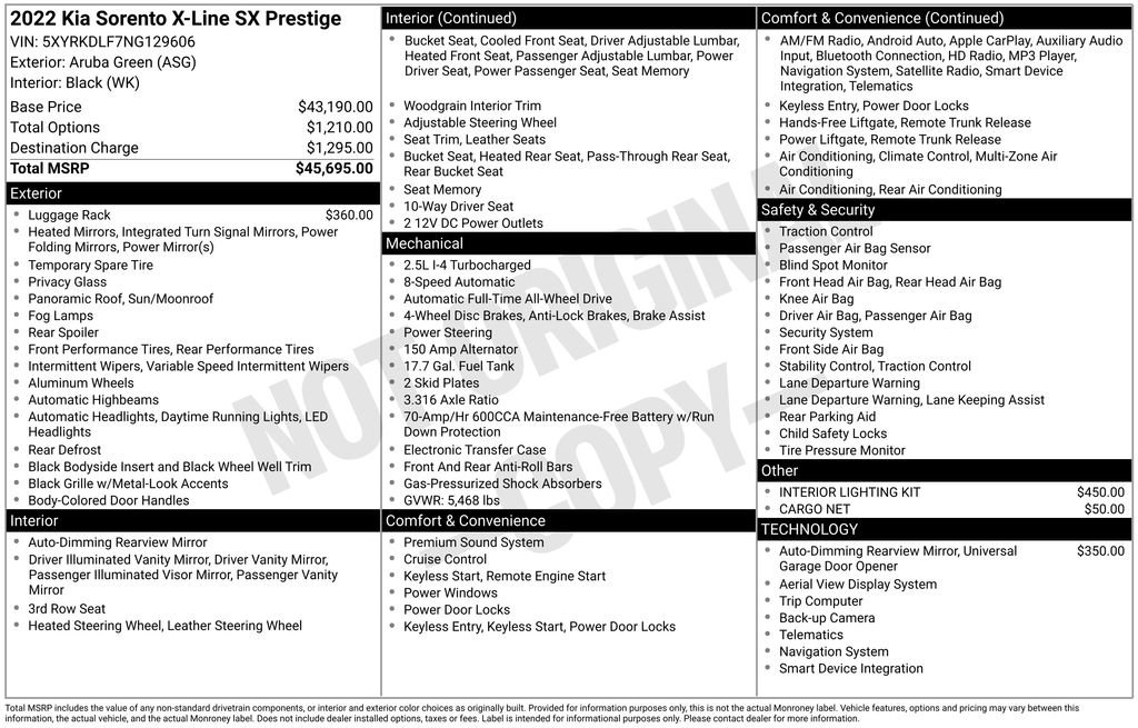 Used 2022 Kia Sorento SX Prestige AWD/4WD image 6