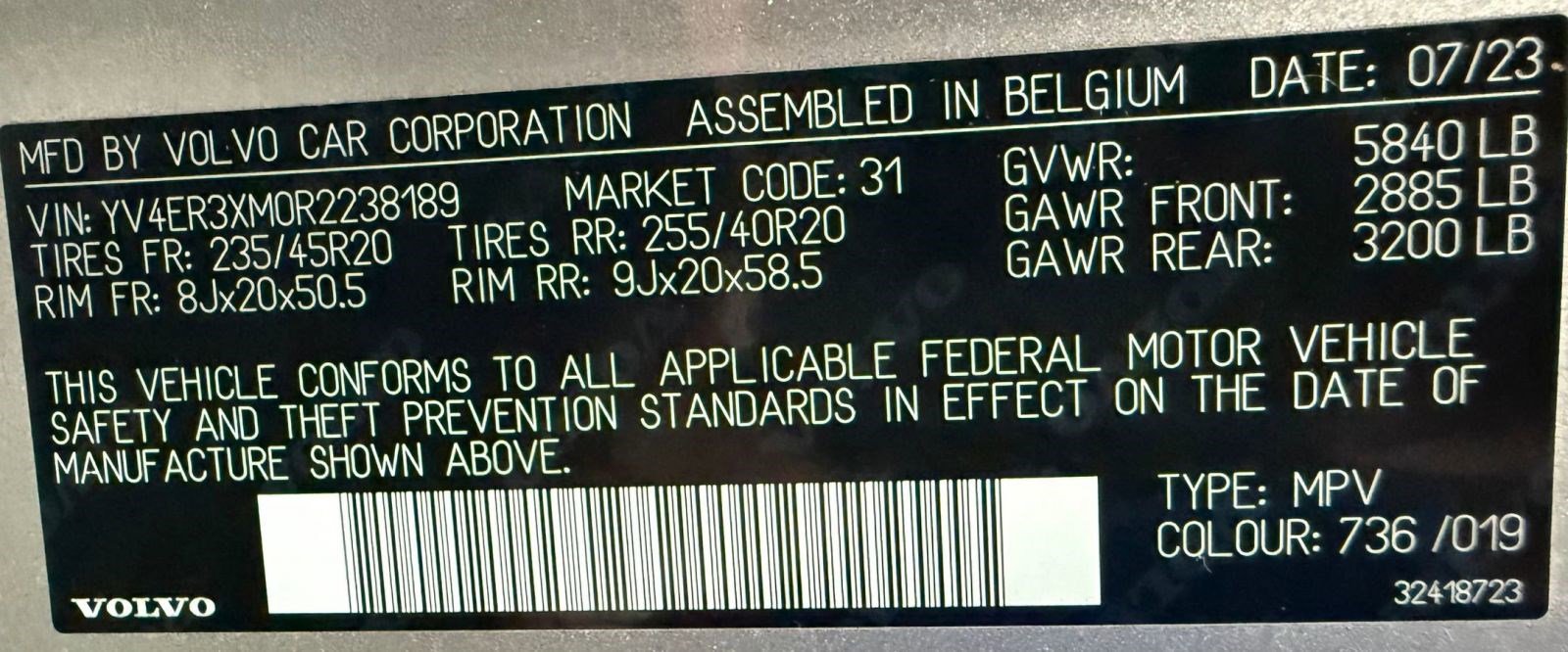 Used 2024 Volvo XC40 Recharge Ultimate w/ Protection Package Premier image 18