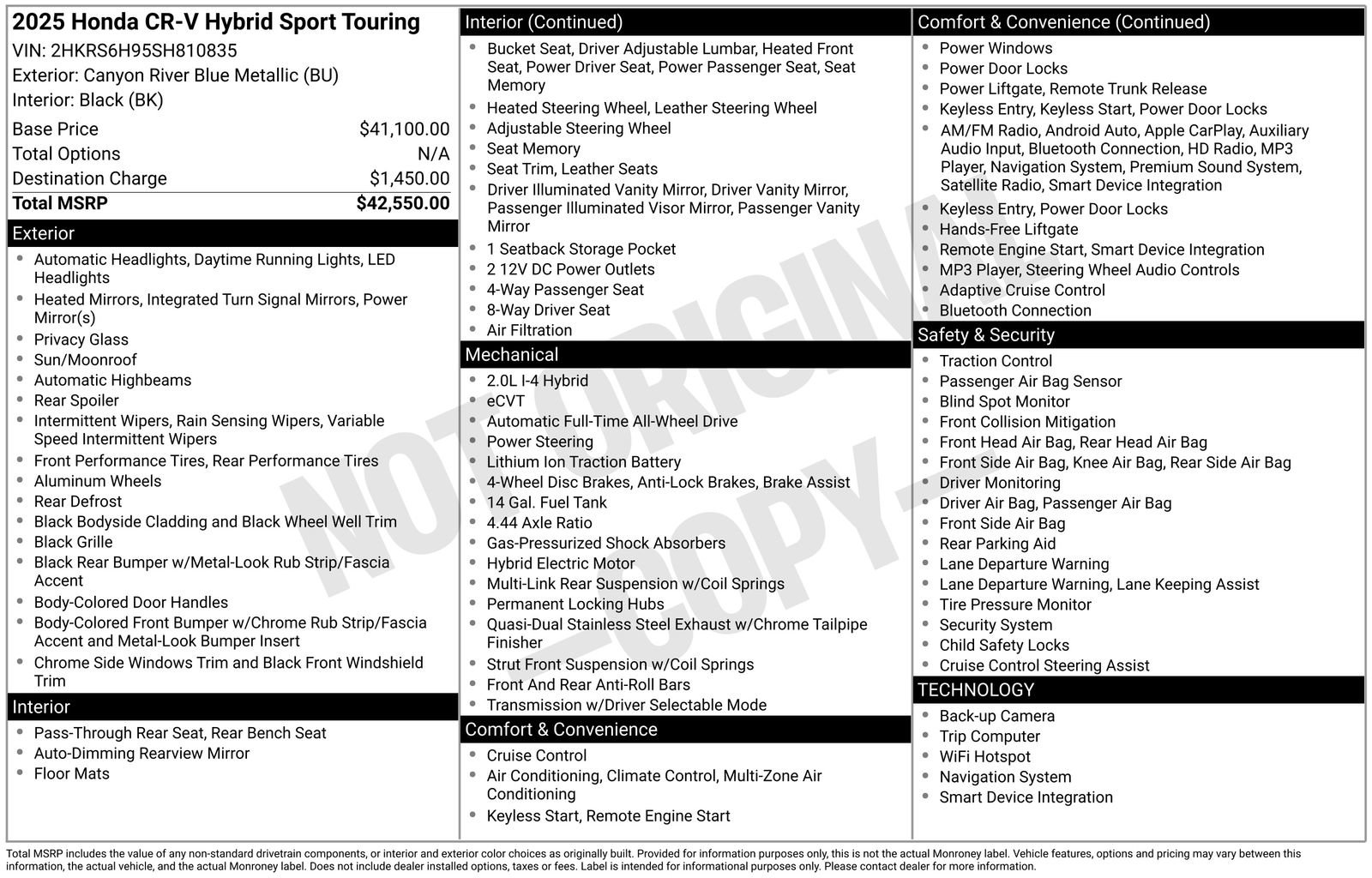 Certified 2025 Honda CR-V Sport Touring image 18