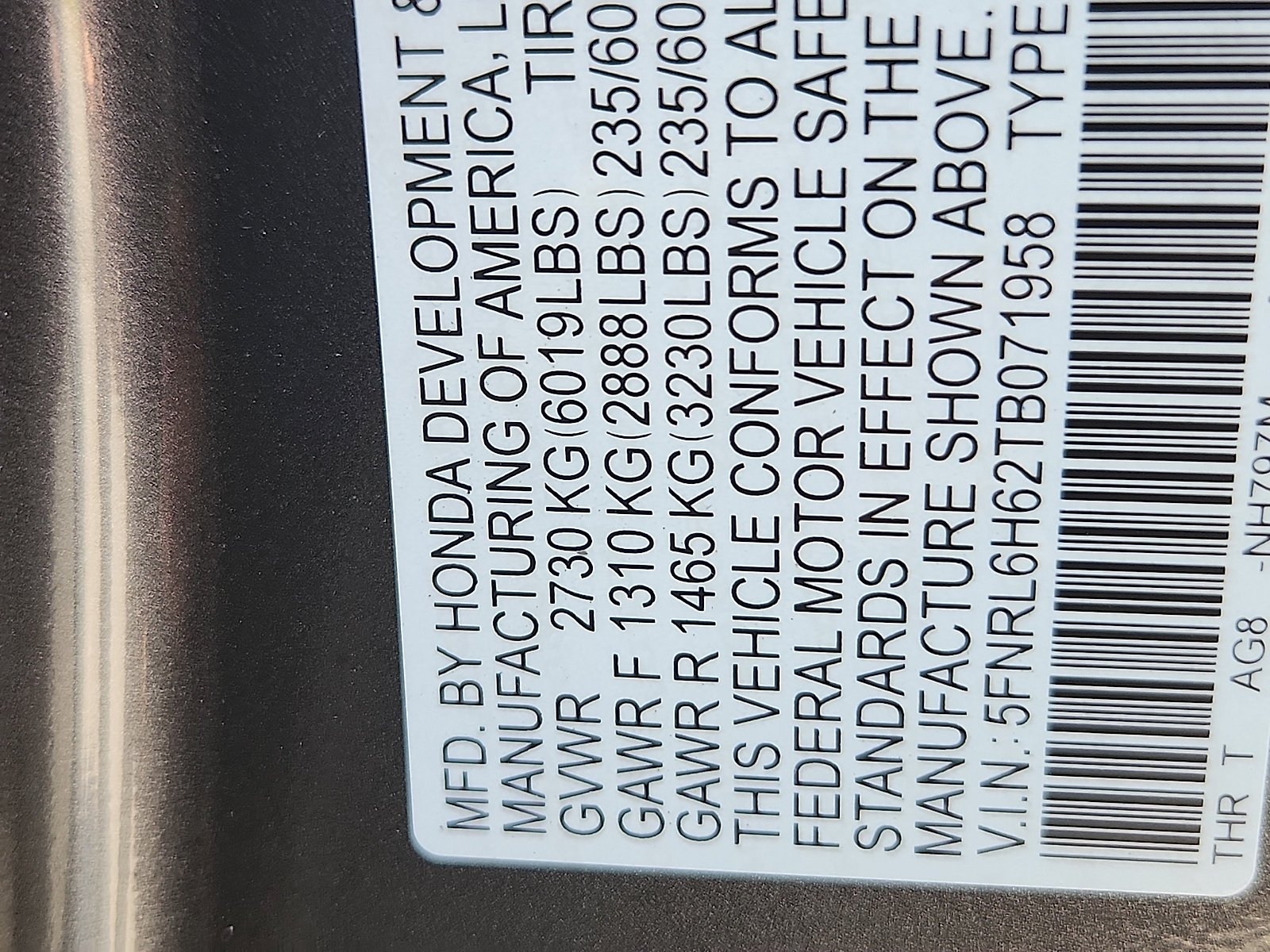 New 2026 Honda Odyssey EX-L image 19