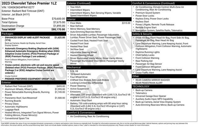 Used 2023 Chevrolet Tahoe Premier image 7