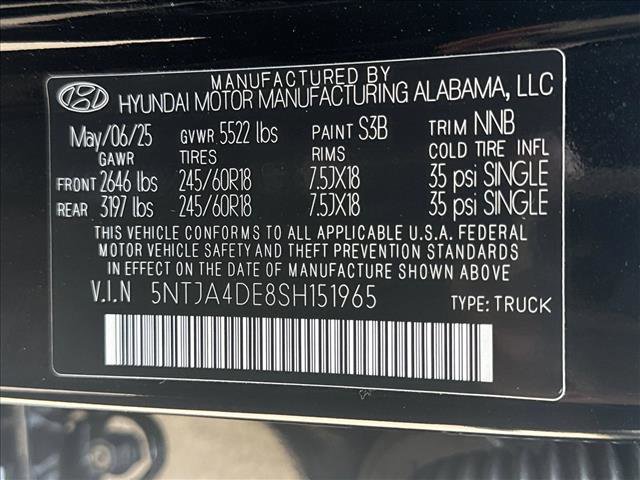 New 2025 Hyundai Santa Cruz SE image 20