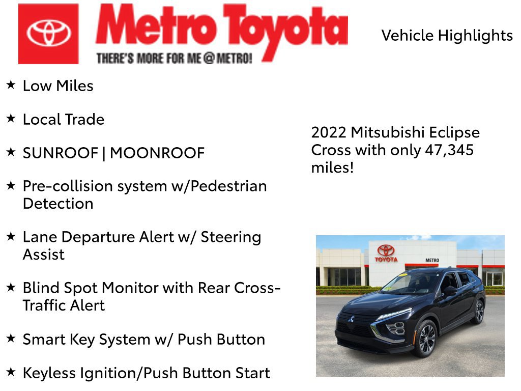 Used 2022 Mitsubishi Eclipse Cross SE FWD image 7
