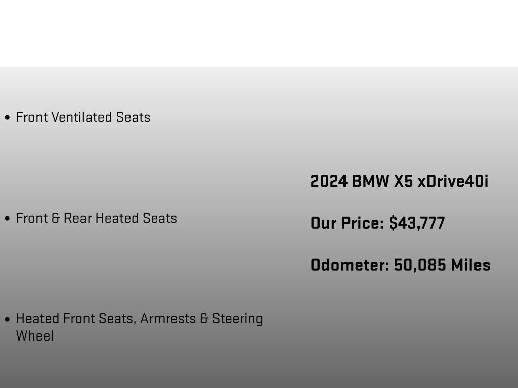 Used 2024 BMW X5 xDrive40i w/ Premium Package AWD/4WD image 26