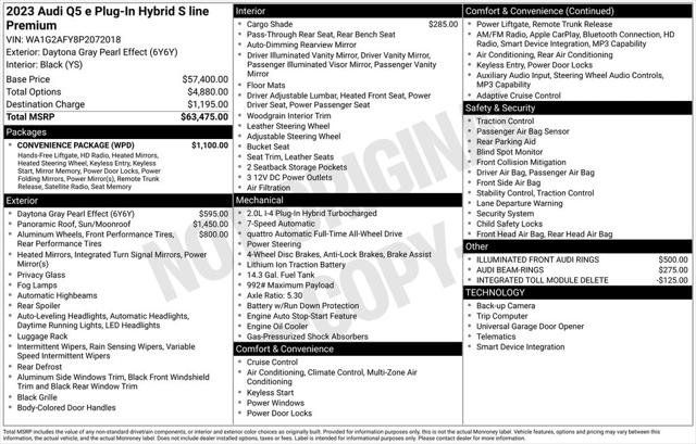 Certified 2023 Audi Q5 e Premium w/ Convenience Package AWD/4WD image 40