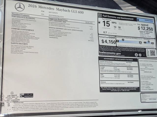New 2026 Mercedes-Benz Maybach GLS 600 4MATIC image 20