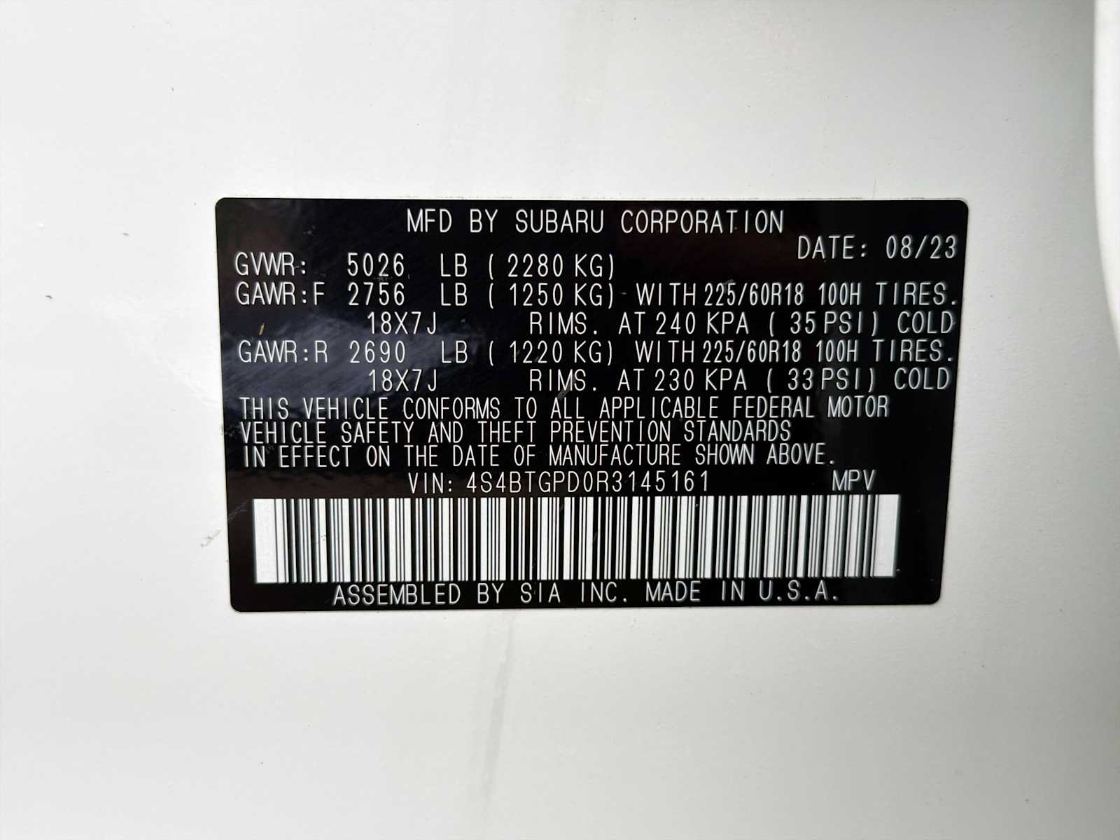 Certified 2024 Subaru Outback Touring XT AWD/4WD image 32