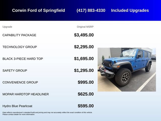 Used 2024 Jeep Wrangler Unlimited Rubicon w/ Capability Package AWD/4WD image 5