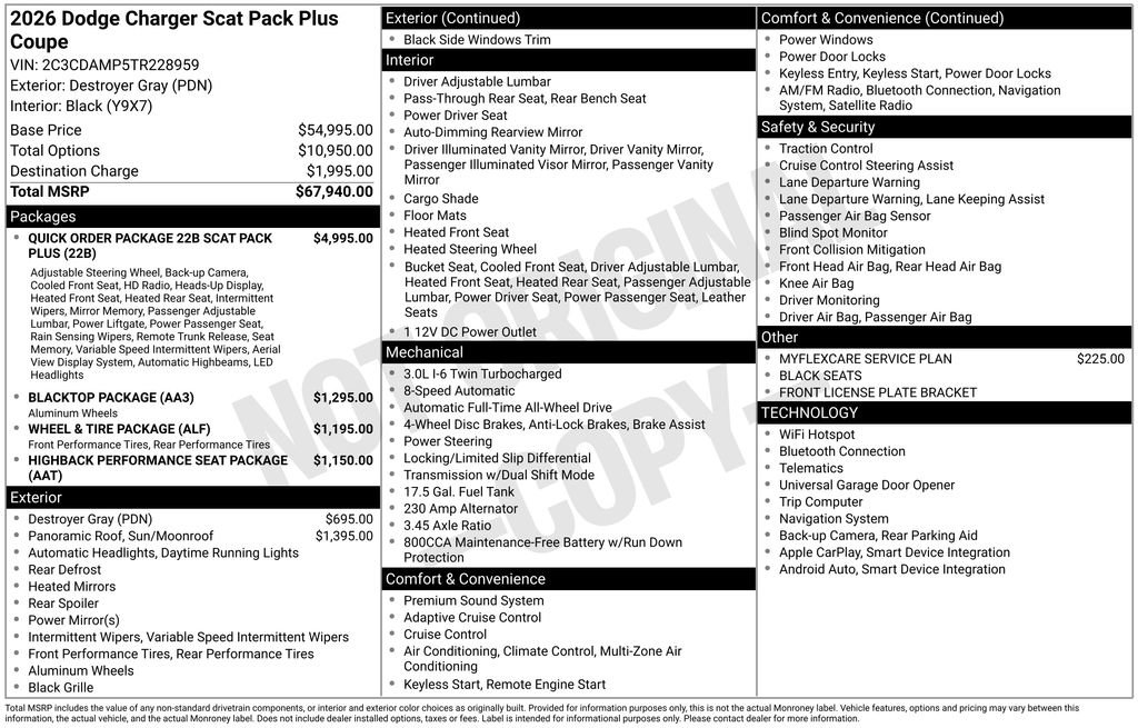 New 2026 Dodge Charger Scat Pack AWD/4WD image 6