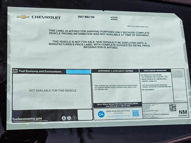 New 2027 Chevrolet Bolt RS FWD image 17