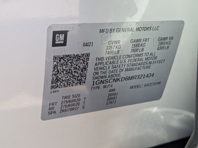 Used 2021 Chevrolet Tahoe LT w/ LT Signature Plus Package image 33