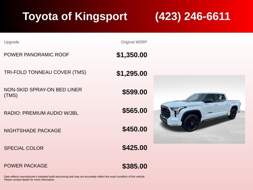 Used 2024 Toyota Tundra Limited w/ Nightshade Package AWD/4WD image 3