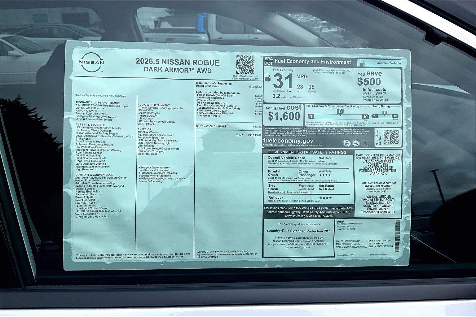 New 2026 Nissan Rogue Dark Armor AWD/4WD image 15