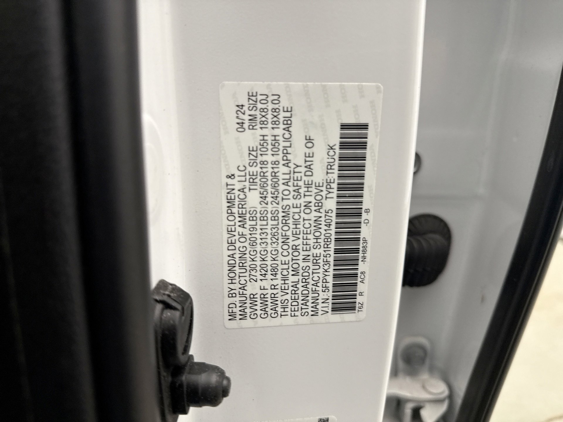 Used 2024 Honda Ridgeline RTL image 10