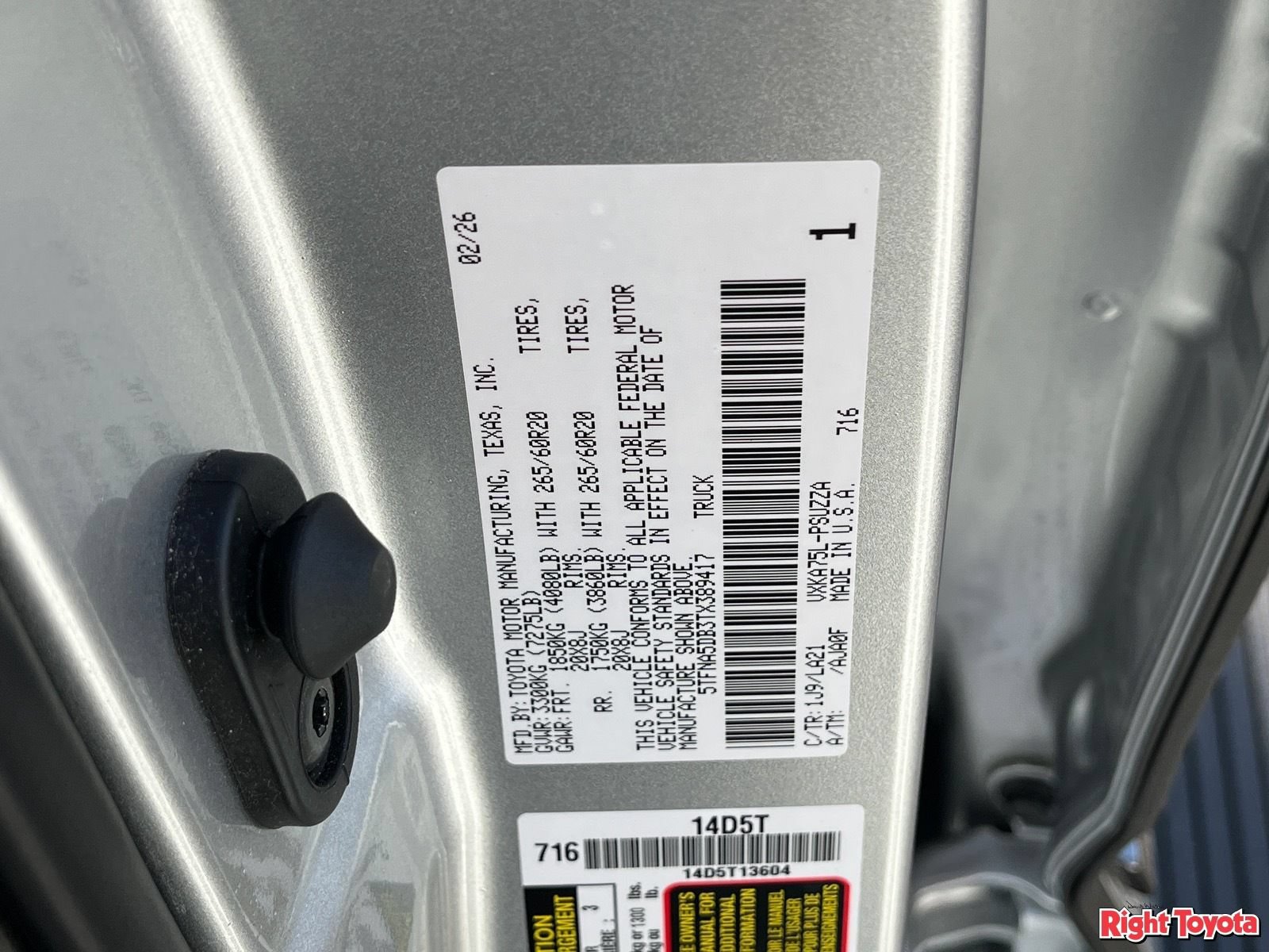 Certified 2026 Toyota Tundra Platinum AWD/4WD image 34