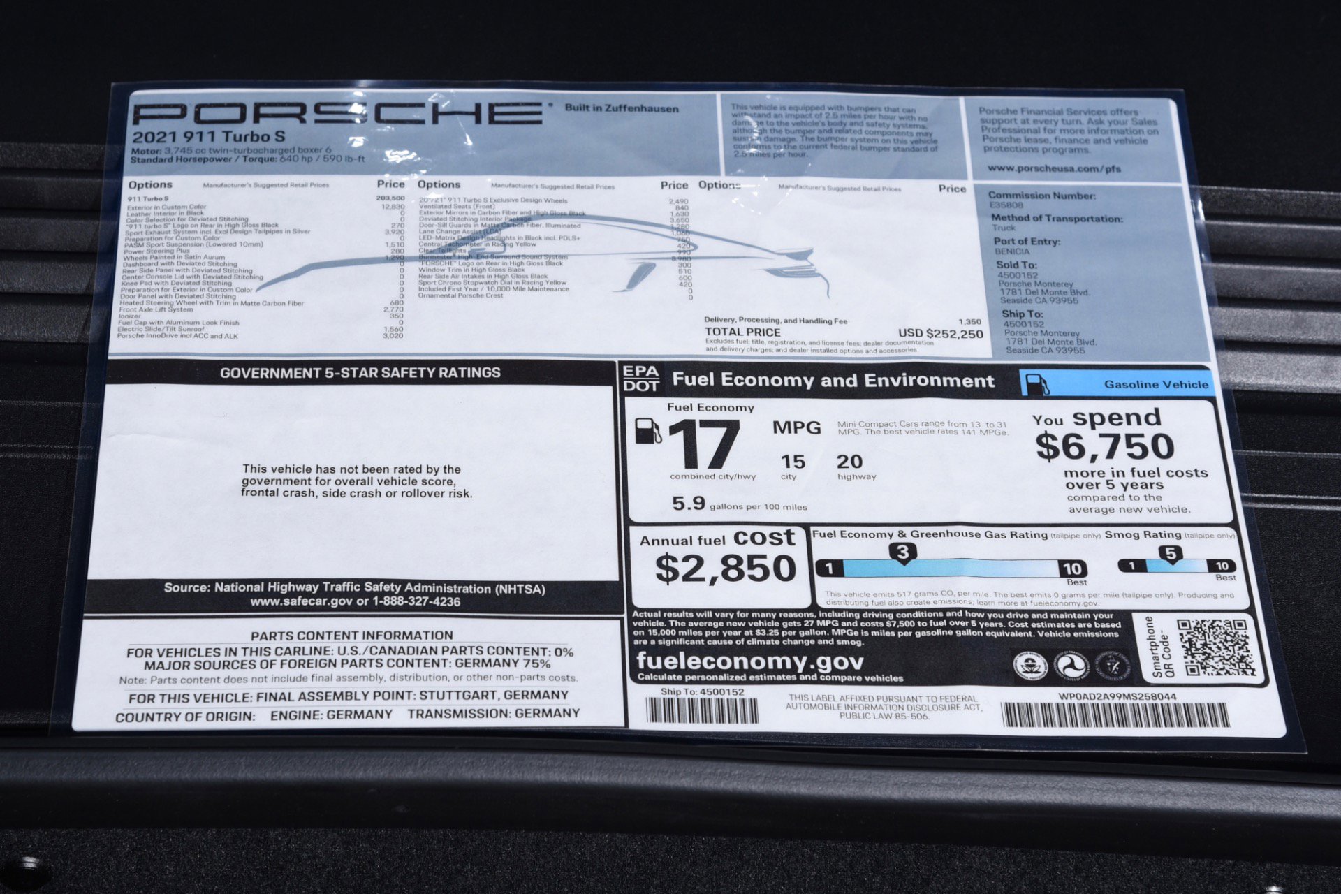 Used 2021 Porsche 911 Turbo S image 39