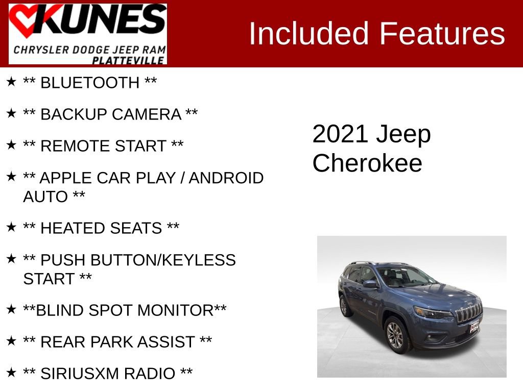 Used 2021 Jeep Cherokee Latitude Lux image 2