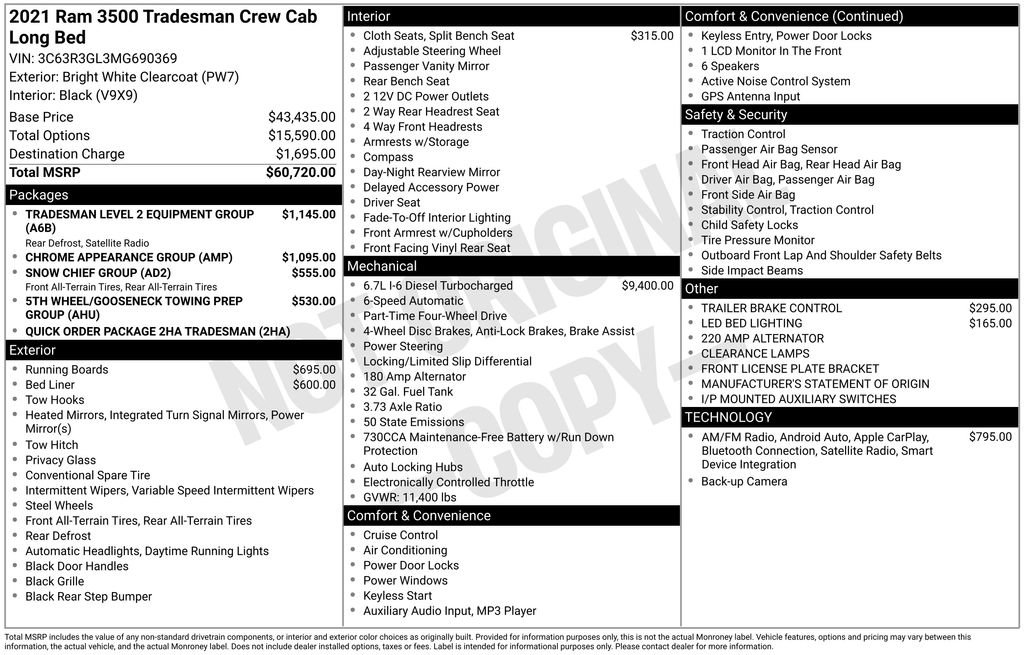 Used 2021 RAM 3500 Tradesman image 5