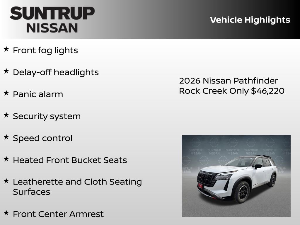 New 2026 Nissan Pathfinder Rock Creek image 30