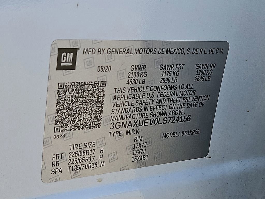 Used 2020 Chevrolet Equinox LT AWD/4WD image 28