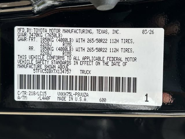 New 2026 Toyota Tundra Capstone image 26