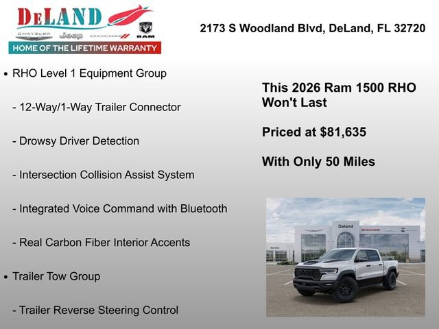 New 2026 RAM 1500 RHO w/ RHO Level 1 Equipment Group AWD/4WD image 33