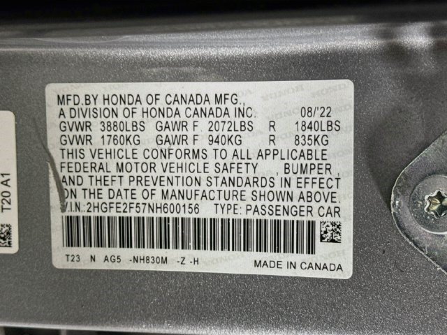Used 2022 Honda Civic Sport image 39