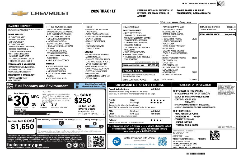 New 2026 Chevrolet Trax LT w/ Driver Confidence Package FWD image 4