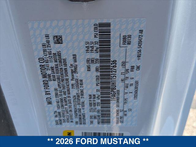 New 2026 Ford Mustang Premium RWD image 20