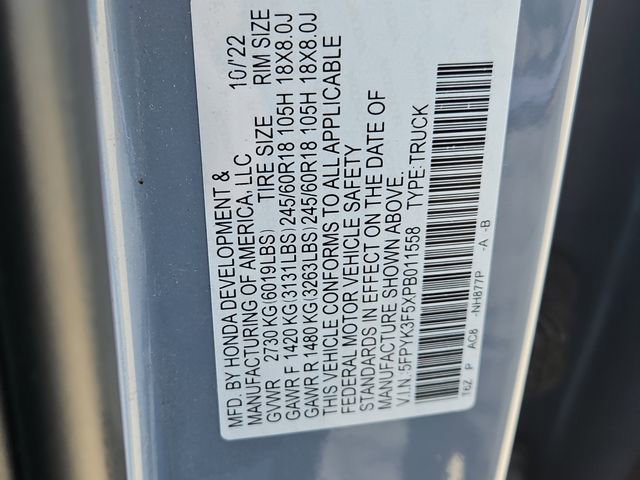 Used 2023 Honda Ridgeline RTL image 31