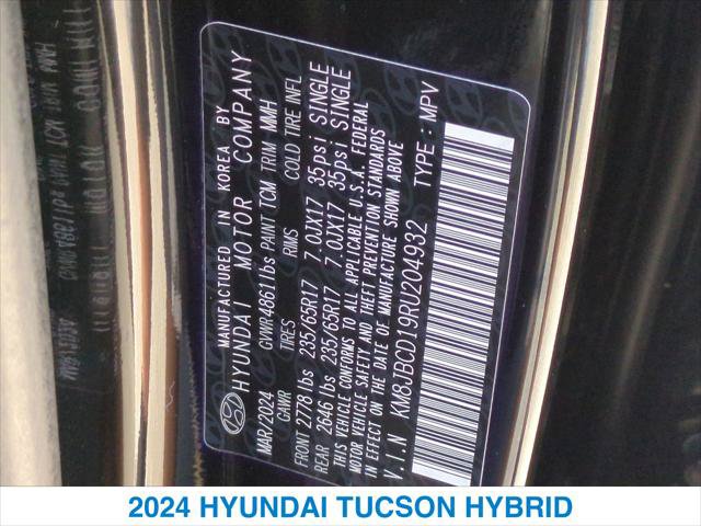 Used 2024 Hyundai Tucson Blue AWD/4WD image 26
