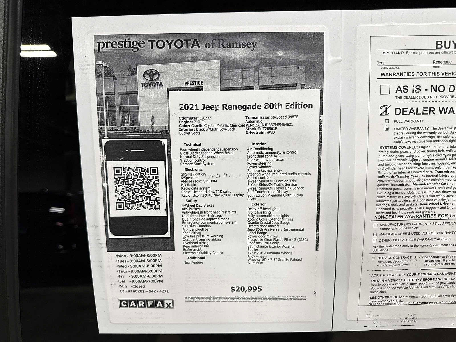 Used 2021 Jeep Renegade Latitude image 13