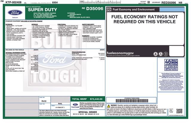 Used 2024 Ford F550 4x4 Crew Cab Super Duty image 48
