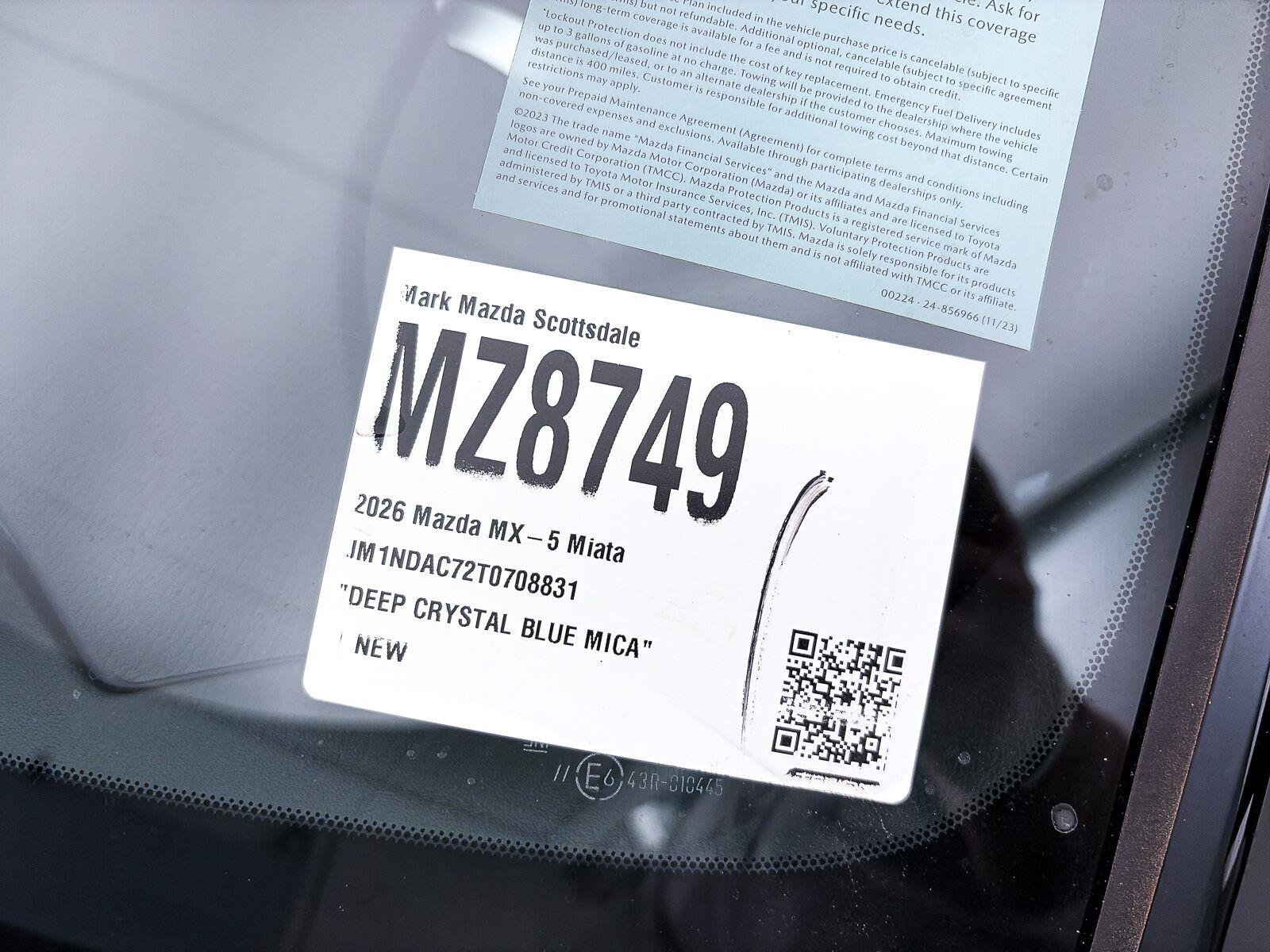 New 2026 MAZDA MX-5 Miata Club w/ Interior Package RWD image 29