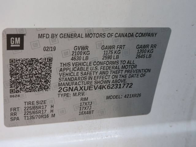 Used 2019 Chevrolet Equinox LT AWD/4WD image 36