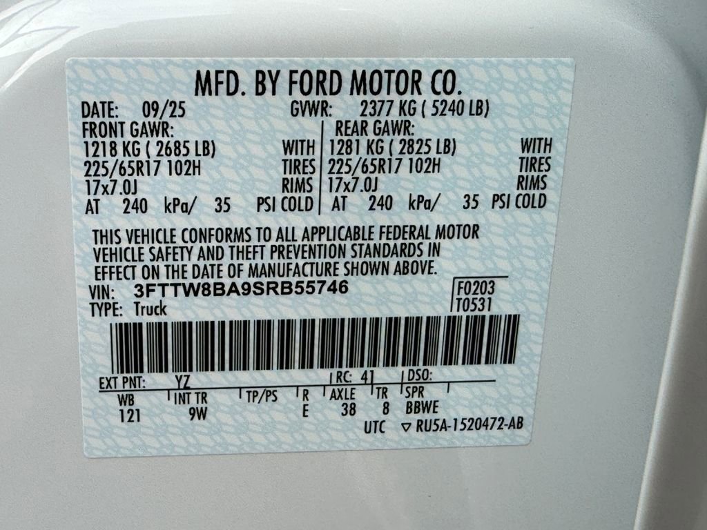 New 2025 Ford Maverick XL w/ Equipment Group 102A image 25