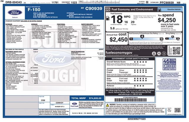 Used 2023 Ford F150 Tremor w/ Equipment Group 402A High AWD/4WD image 5