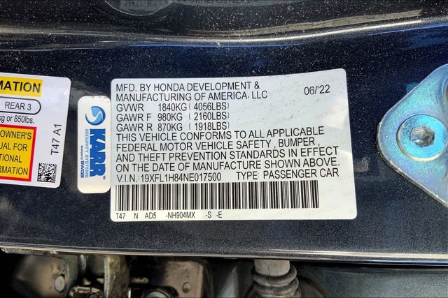 Used 2022 Honda Civic Sport Touring image 30