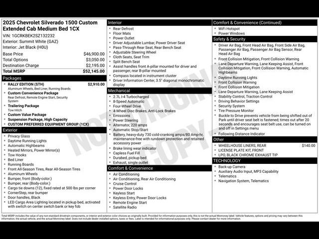 Certified 2025 Chevrolet Silverado 1500 Custom w/ Rally Edition image 30