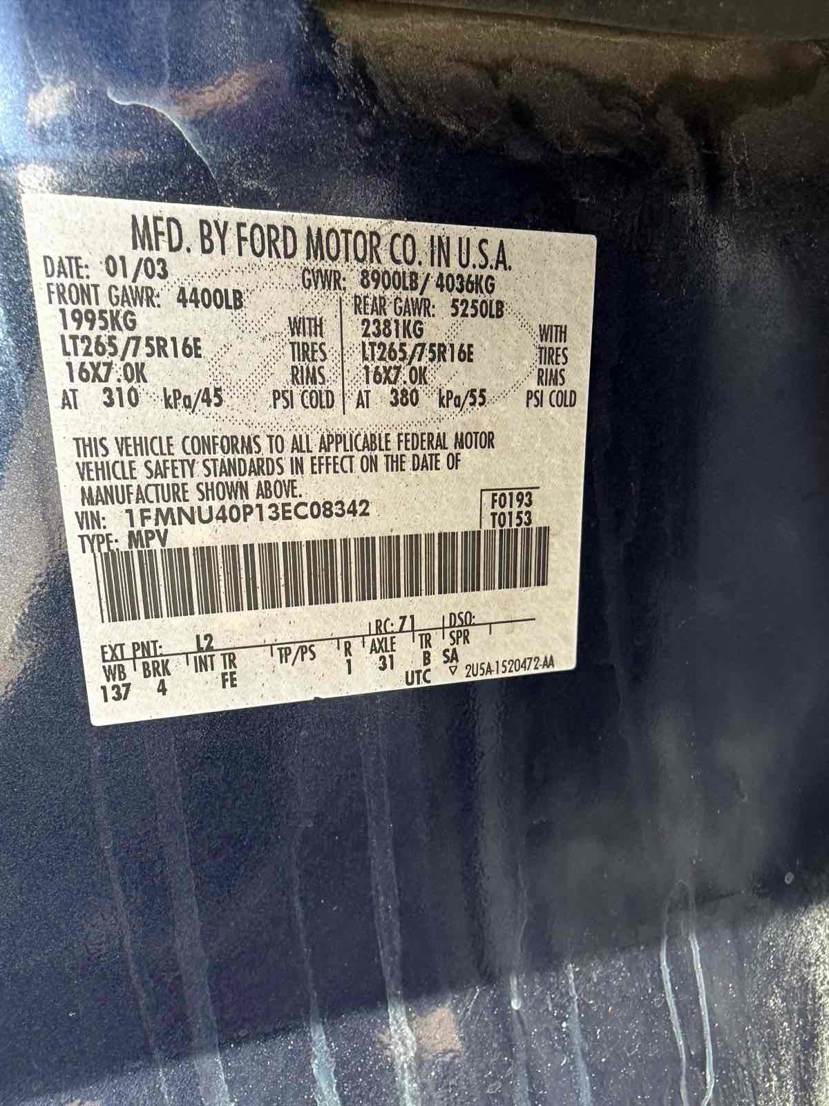 Used 2003 Ford Excursion XLT RWD image 22