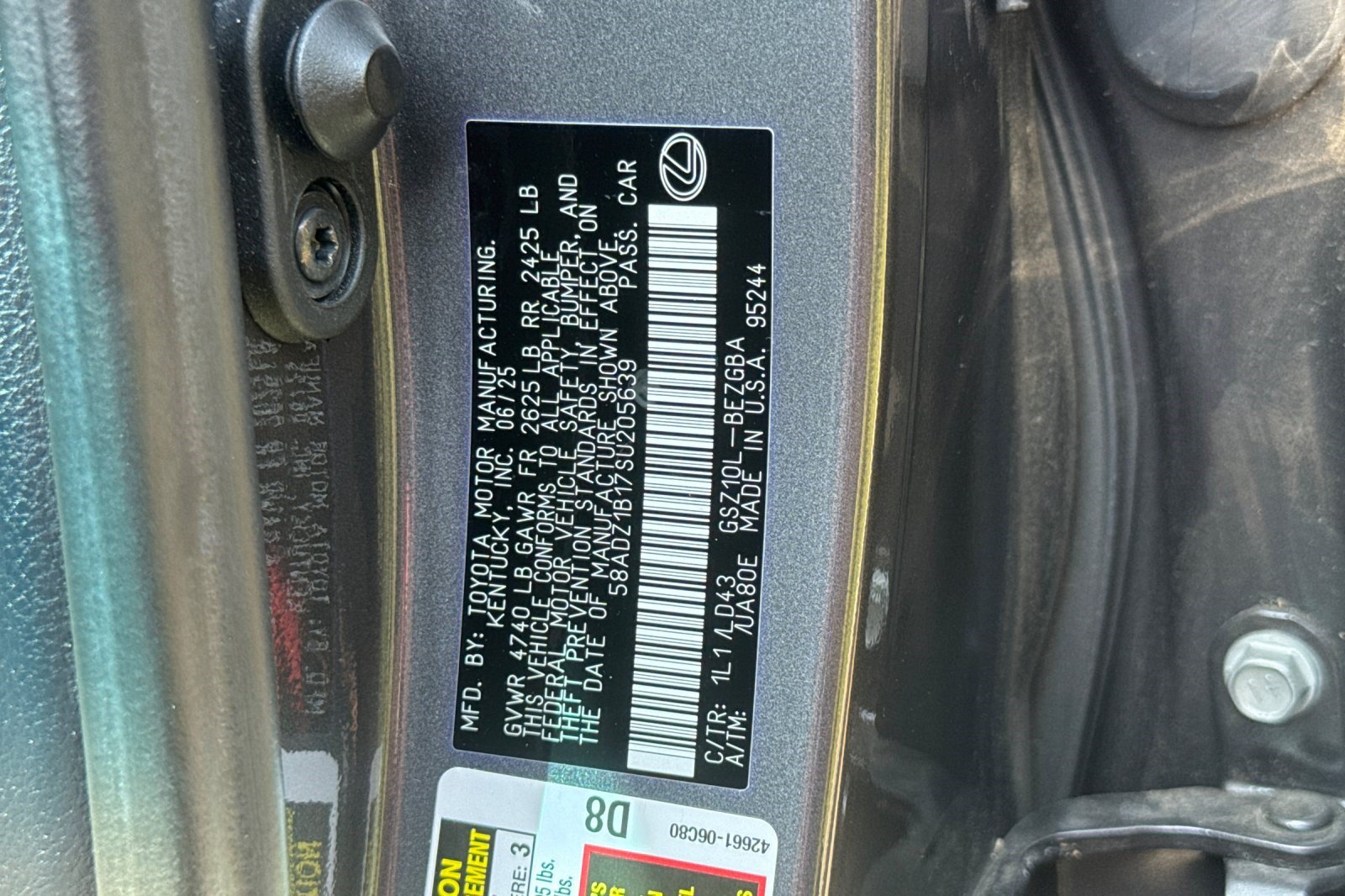 Certified 2025 Lexus ES 350 w/ Premium Package FWD image 40