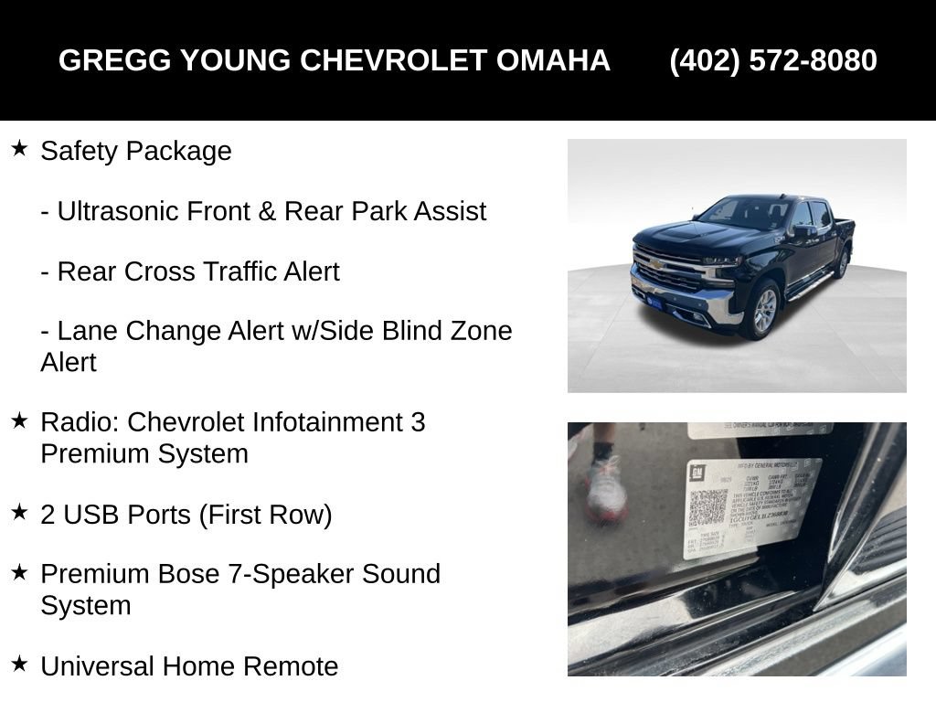 Used 2020 Chevrolet Silverado 1500 LTZ w/ LTZ Premium Package AWD/4WD image 12