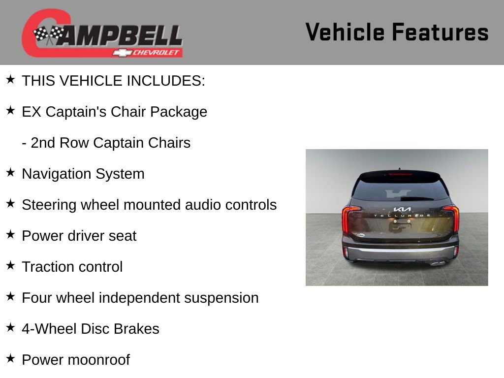 Used 2025 Kia Telluride EX w/ EX Captain's Chair Package image 5