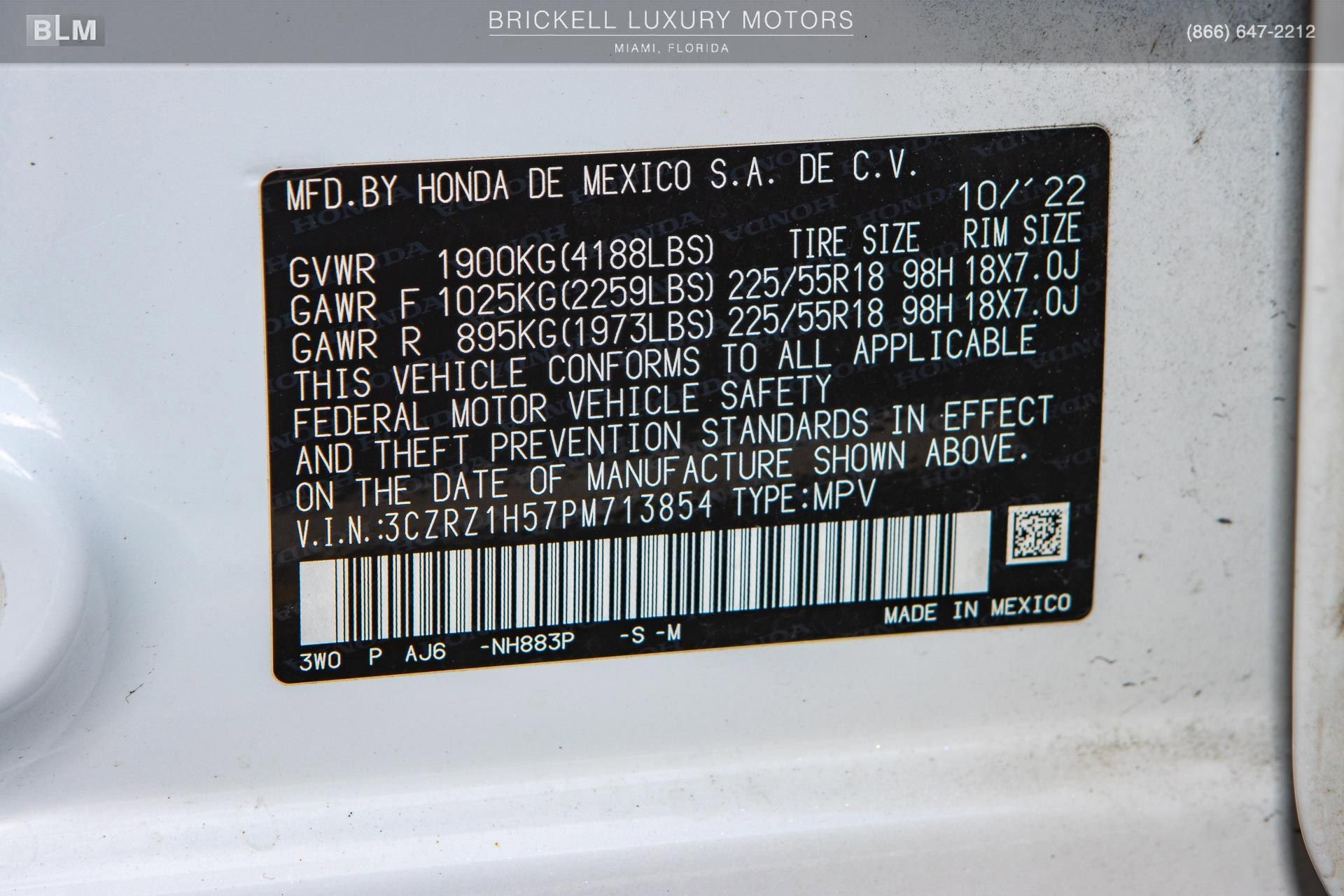 Certified 2023 Honda HR-V Sport image 39