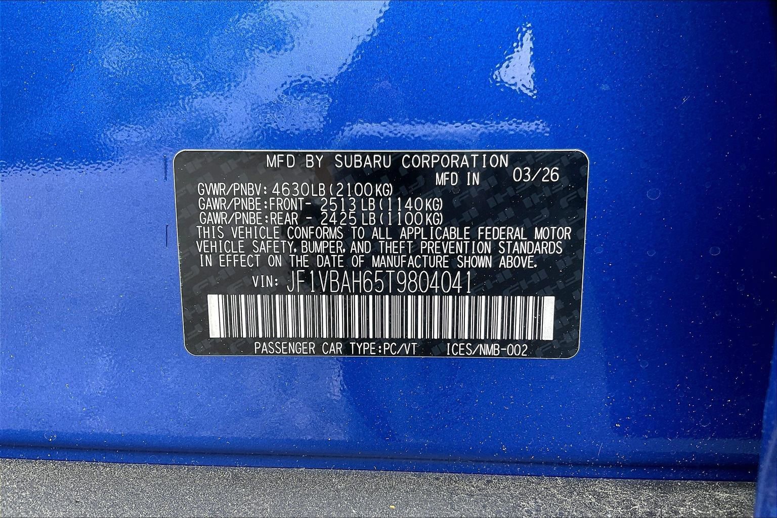 New 2026 Subaru WRX Premium AWD/4WD image 12