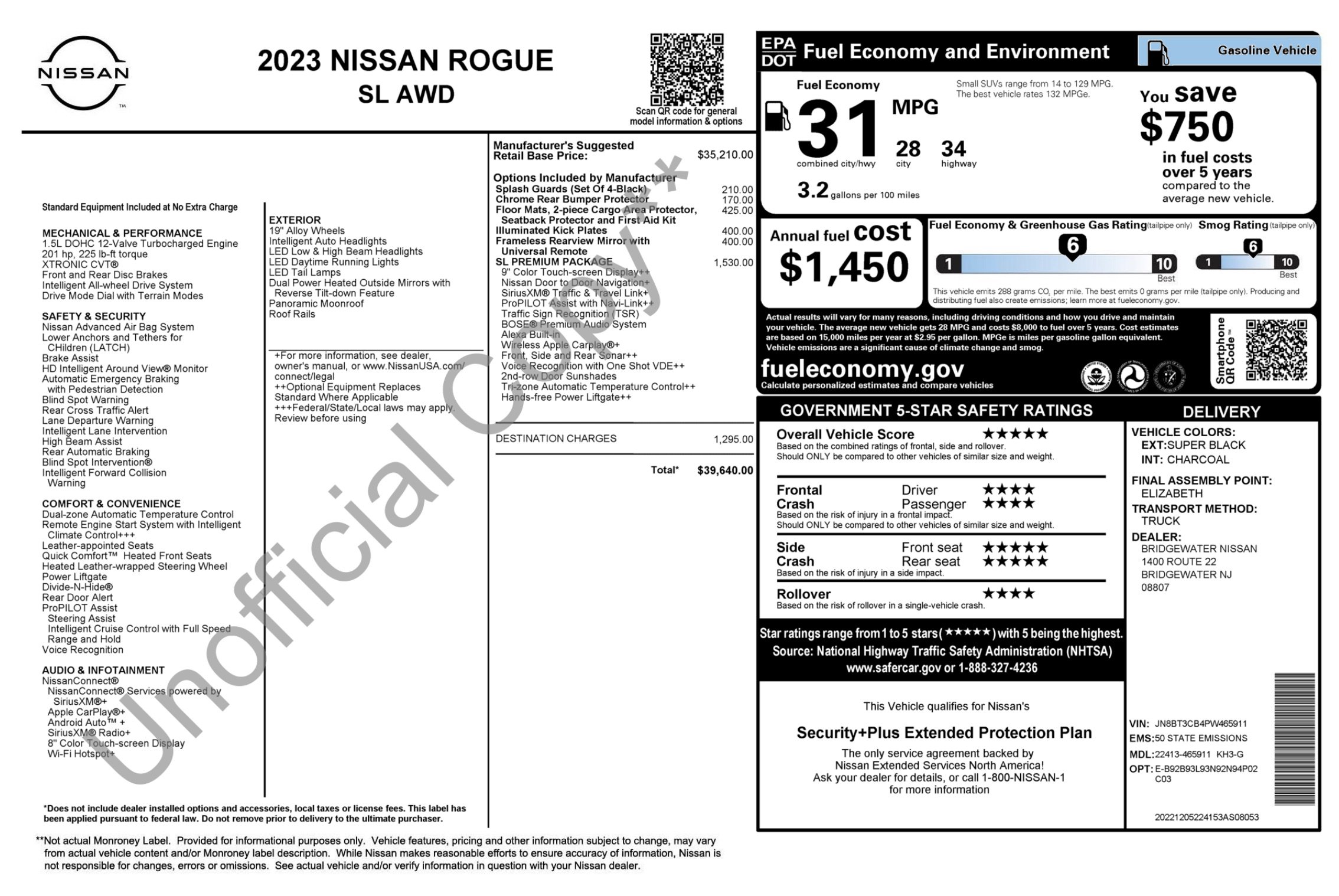 Used 2023 Nissan Rogue SL w/ SL Premium Package AWD/4WD image 2
