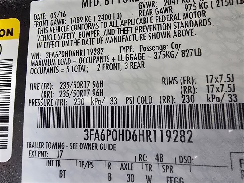 Used 2017 Ford Fusion SE w/ Fusion SE Technology Package FWD image 30