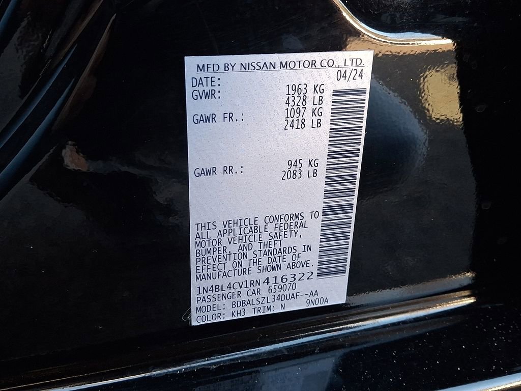 Certified 2024 Nissan Altima 2.5 SR w/ SR Premium Package image 27