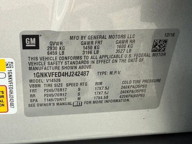 Certified 2017 Chevrolet Traverse LS AWD/4WD image 23