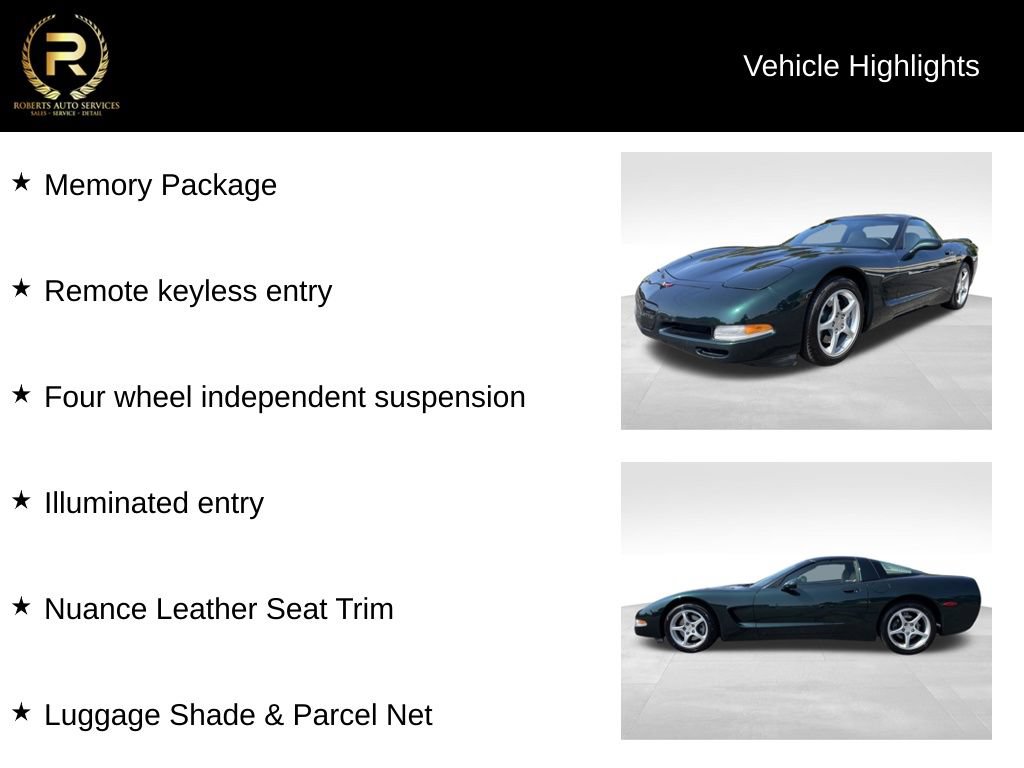 Used 2001 Chevrolet Corvette Coupe w/ Preferred Equipment Group1 RWD image 9